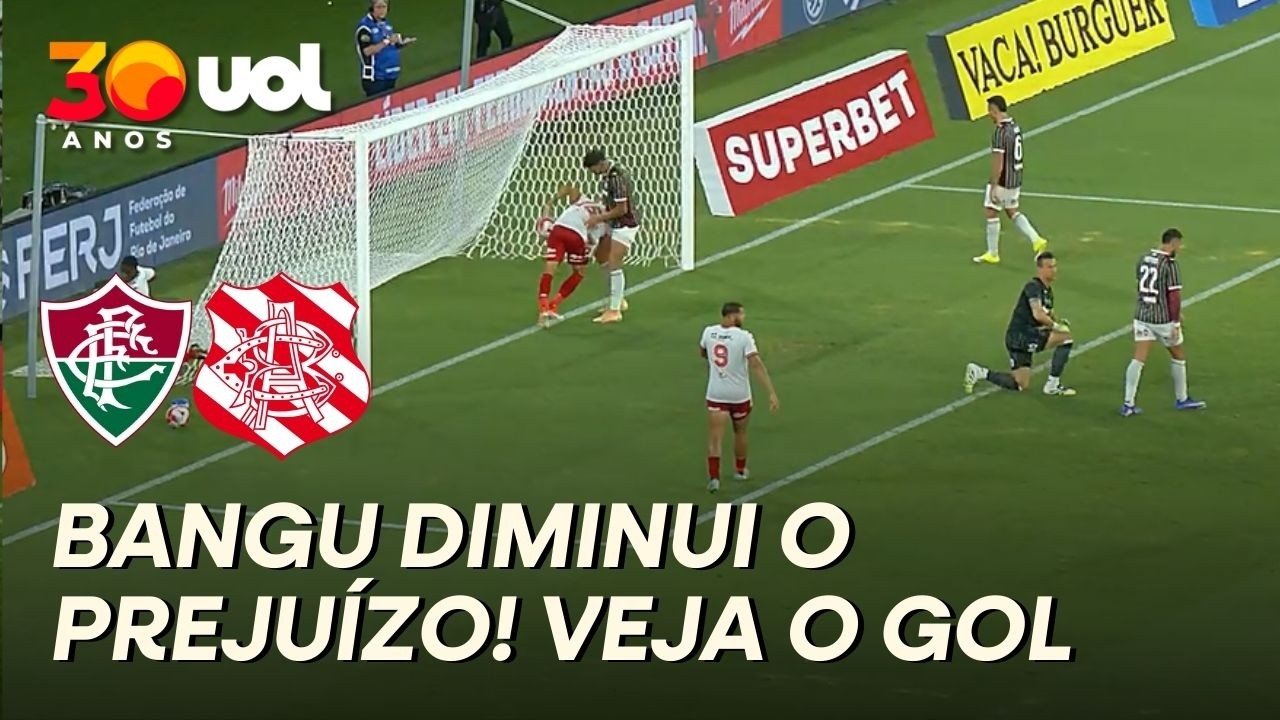 GOL DO BANGU! FLUMINENSE VACILA E BANGU DIMINUI O PLACAR!