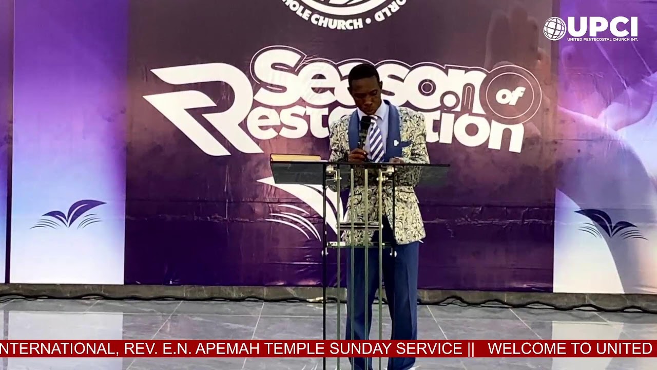 UPCI APEMAH TEMPLE || SUNDAY SERVICE || 15-02-26