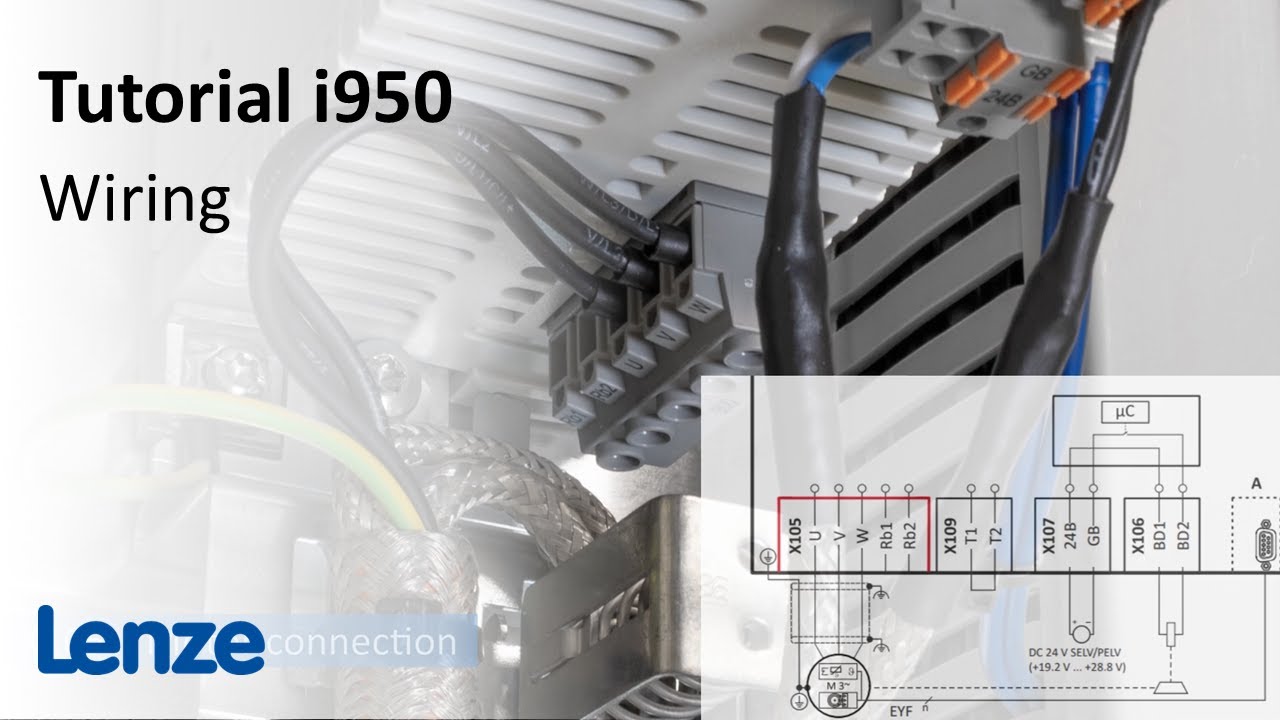 Lenze i950 servo inverter: Wiring