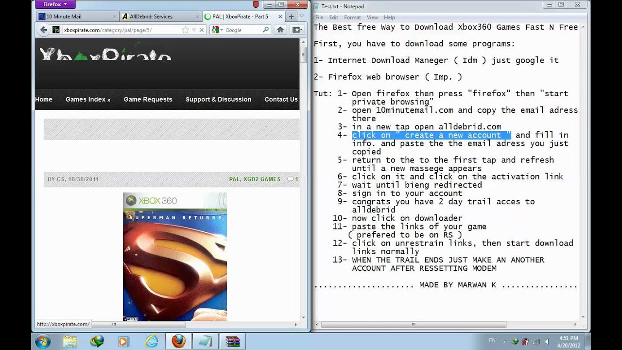 The best way to download xbox360 games Fast N Free