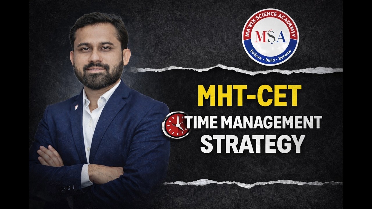 MHT-CET Time Management Strategy (Score 150+) | Don’t Make This Mistake | MHT CET 2026 | NISHANT SIR