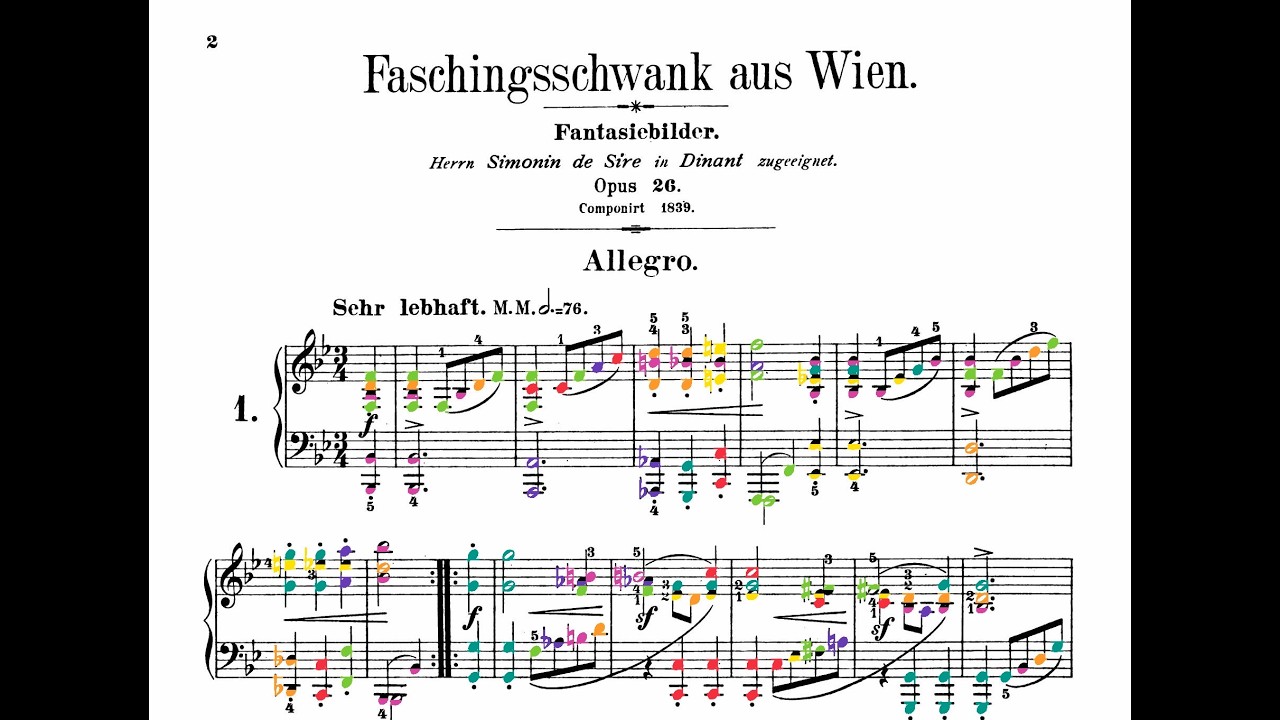 Schumann - Faschingsschwank aus Wien in color (Michelange)