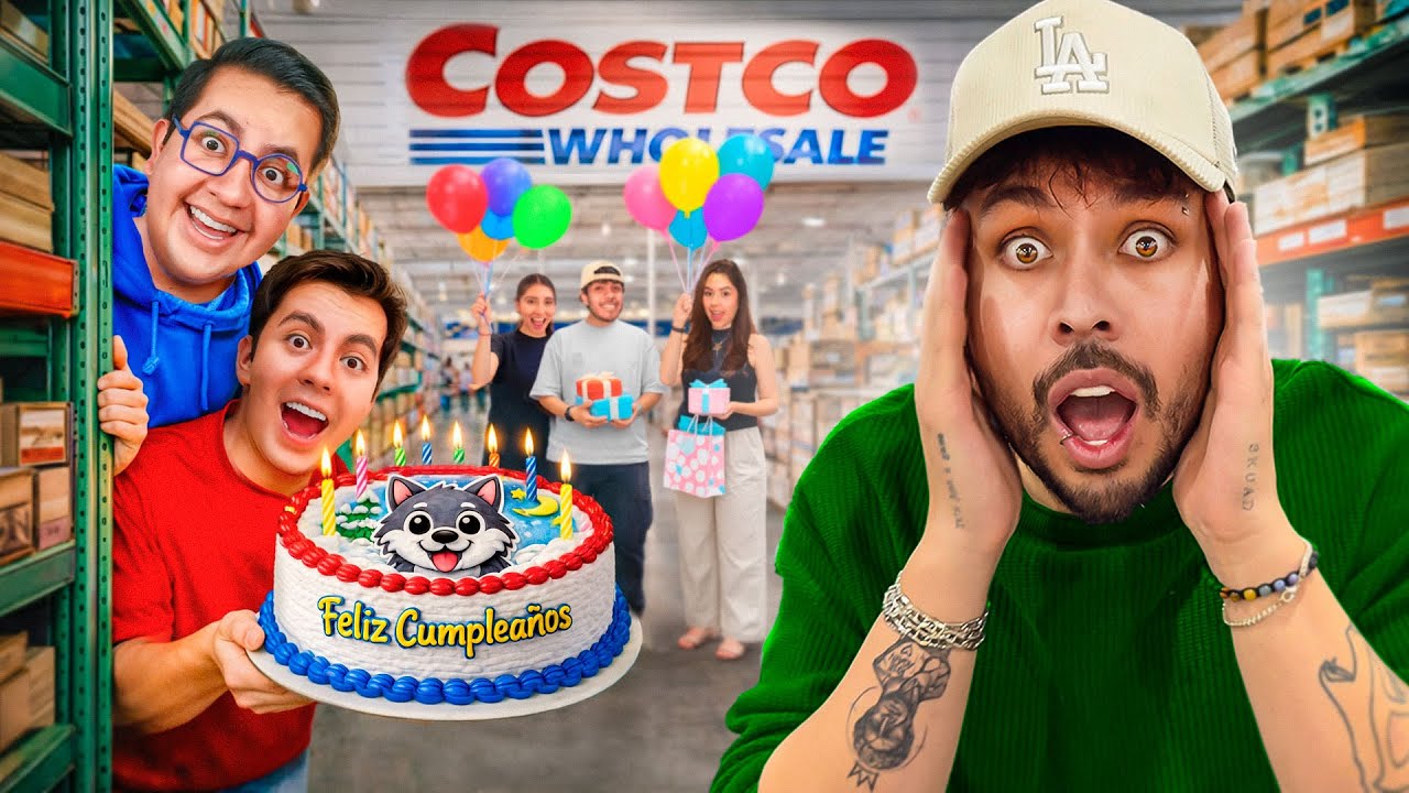 MIS AMIGOS ME SORPRENDIERON CON UNS FIESTA SECRETA EN EL COSTCO
