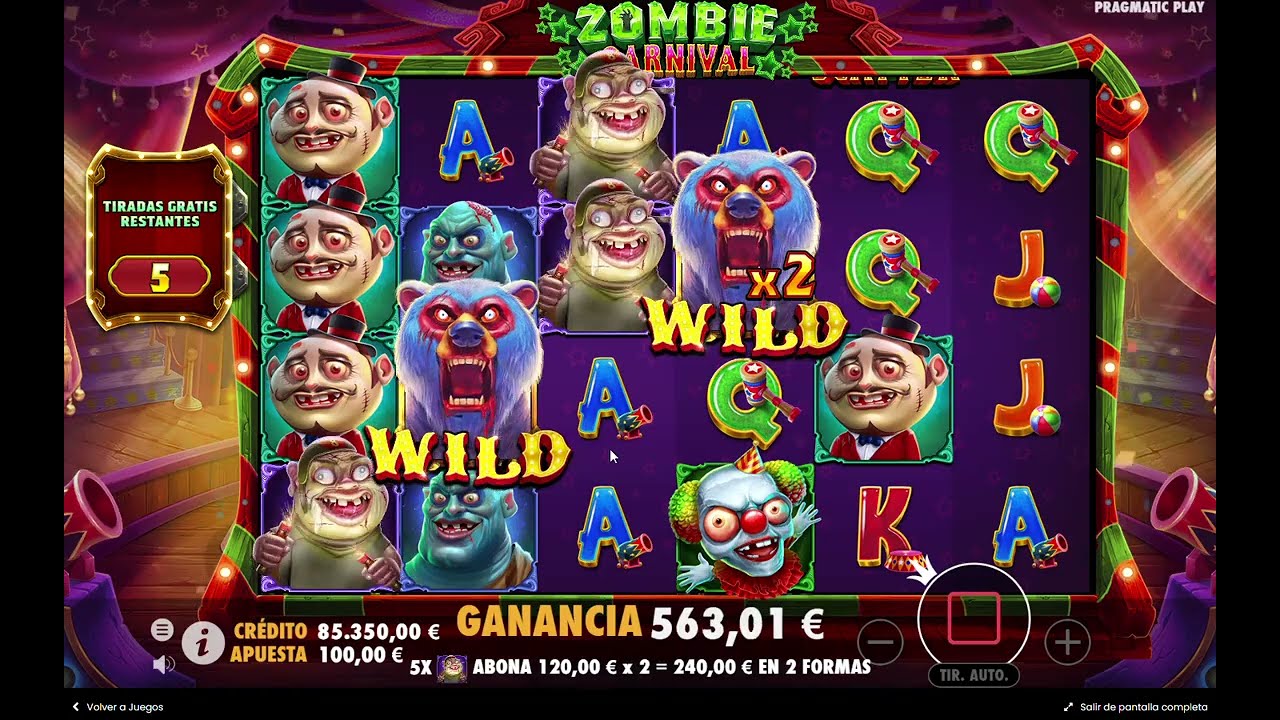 Zombie Carnival Slot PLAYING AT &euro;100🤑🤑🤑🤑BUY BONUS