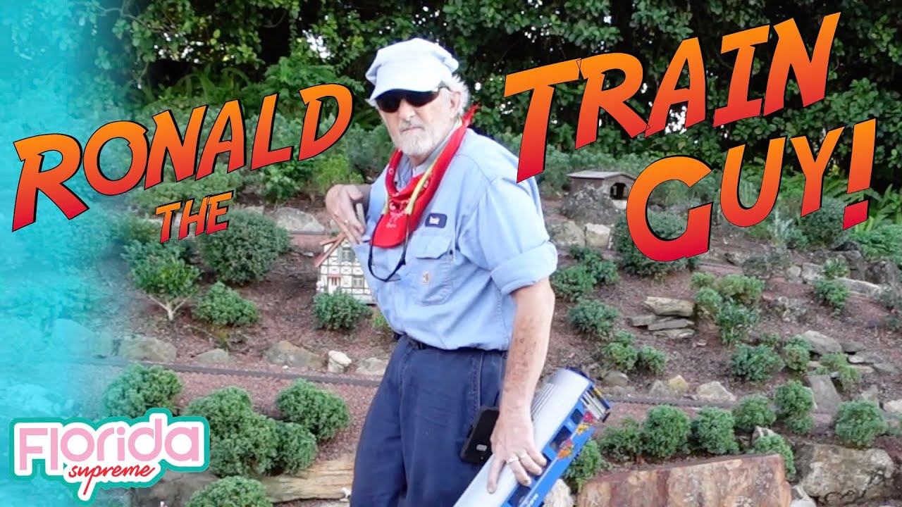 Ronald the Train Guy!  Miniature Railway Germany Pavilion in Epcot..