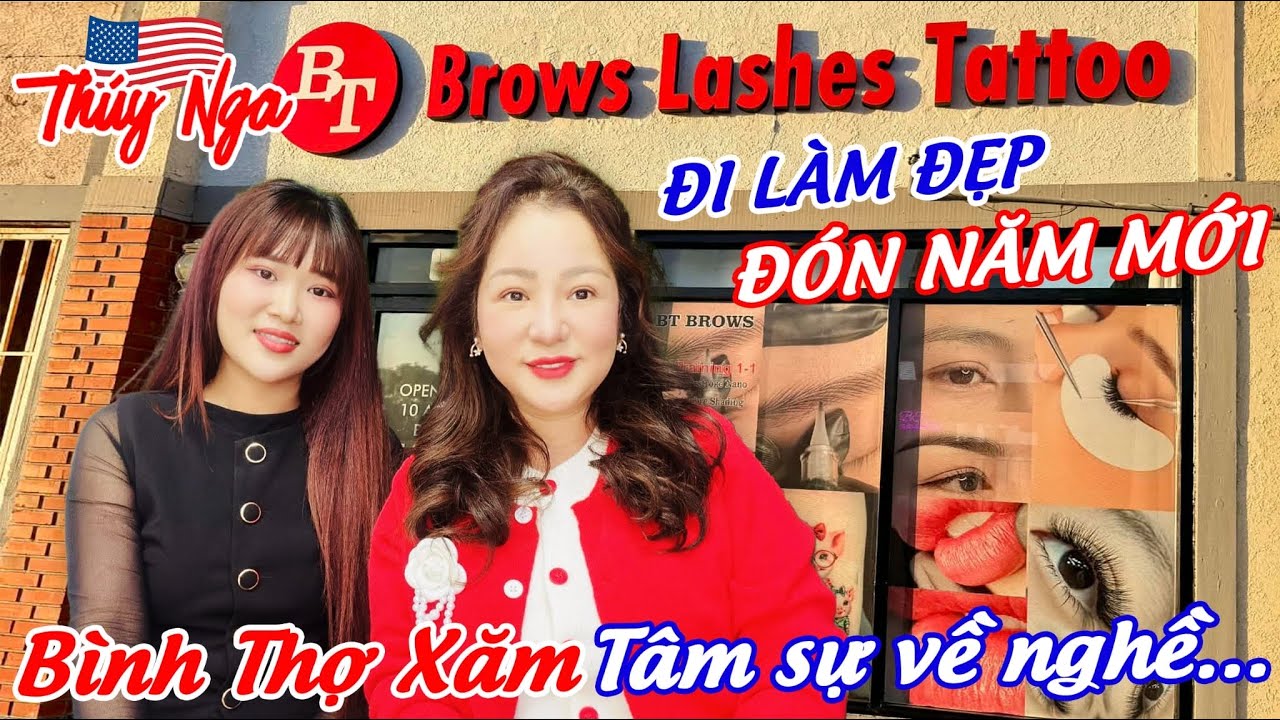 Thuý Nga đi làm đẹp đón năm mới.. Bình thợ xăm tâm sự về nghề…