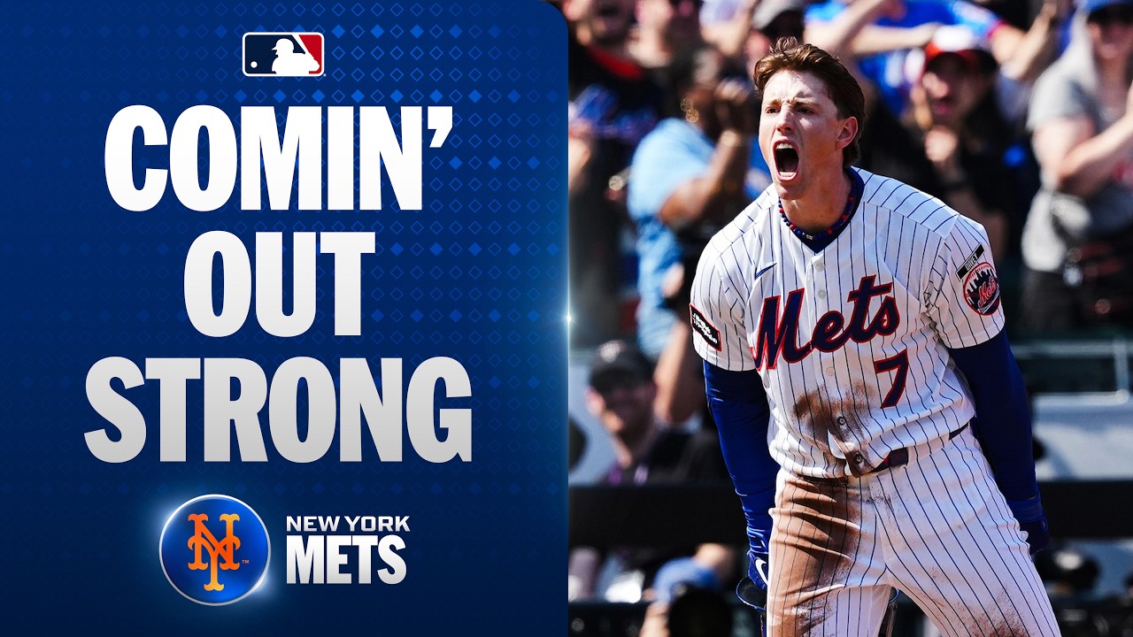 The new-look New York Mets strike for FIVE runs in the bottom of the 1st inning on Opening Day! 💪