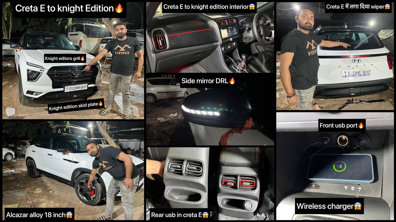 Creta 2023✅Creta modified✅creta 2023 genuine accessories✅Creta e modified to knight edition✅creta