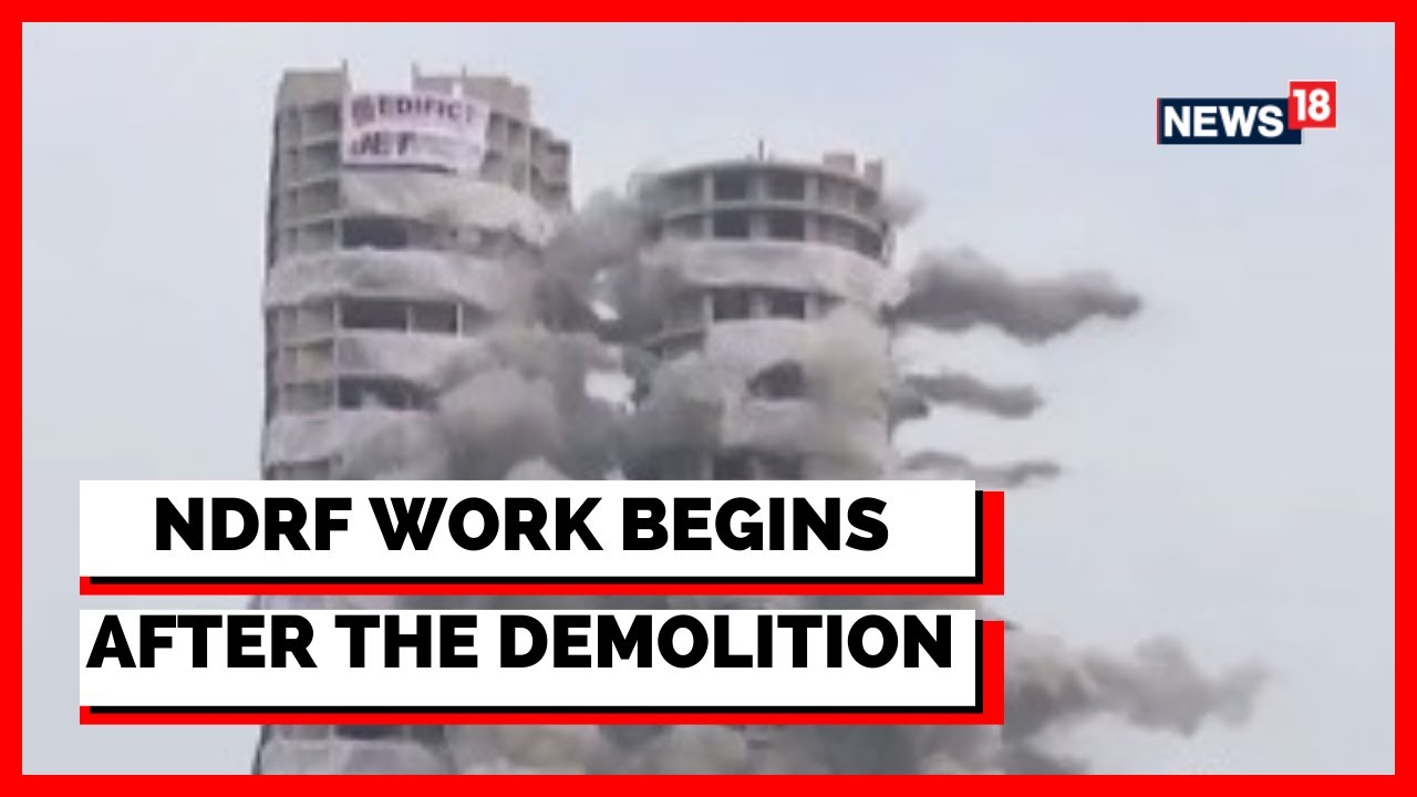 Noida Twin Towers Demolition Live Updates | Supertech Building Destruction News|News18| English News