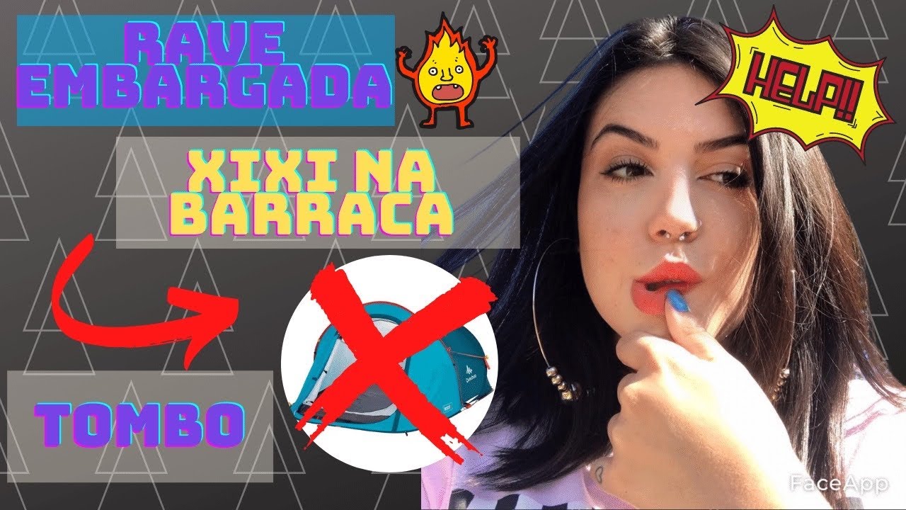 Rave embargada,xixi na barraca e tombo...