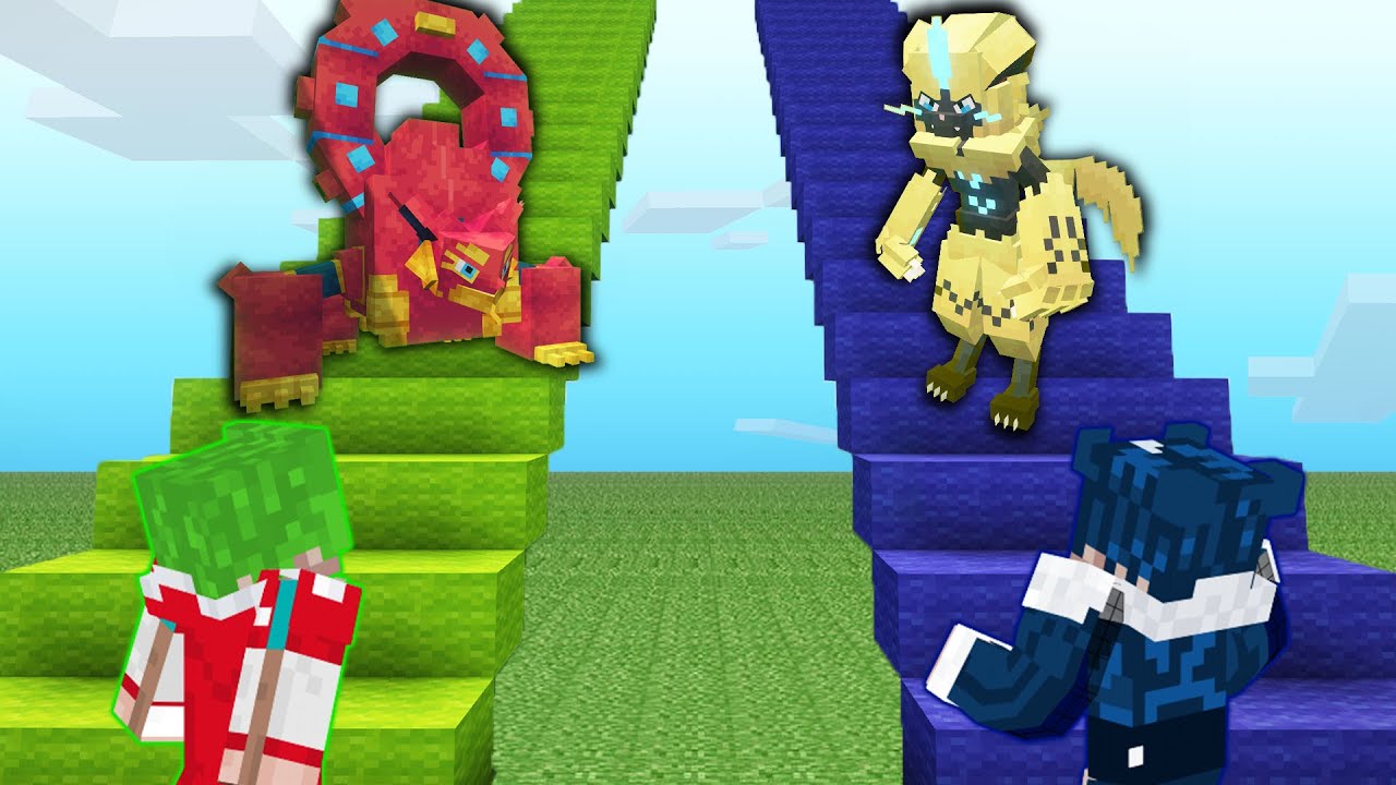 KITA MEMANJAT TANGGA YANG BERISI LUCKY BLOCK POKEMON!- Minecraft Cobblemon