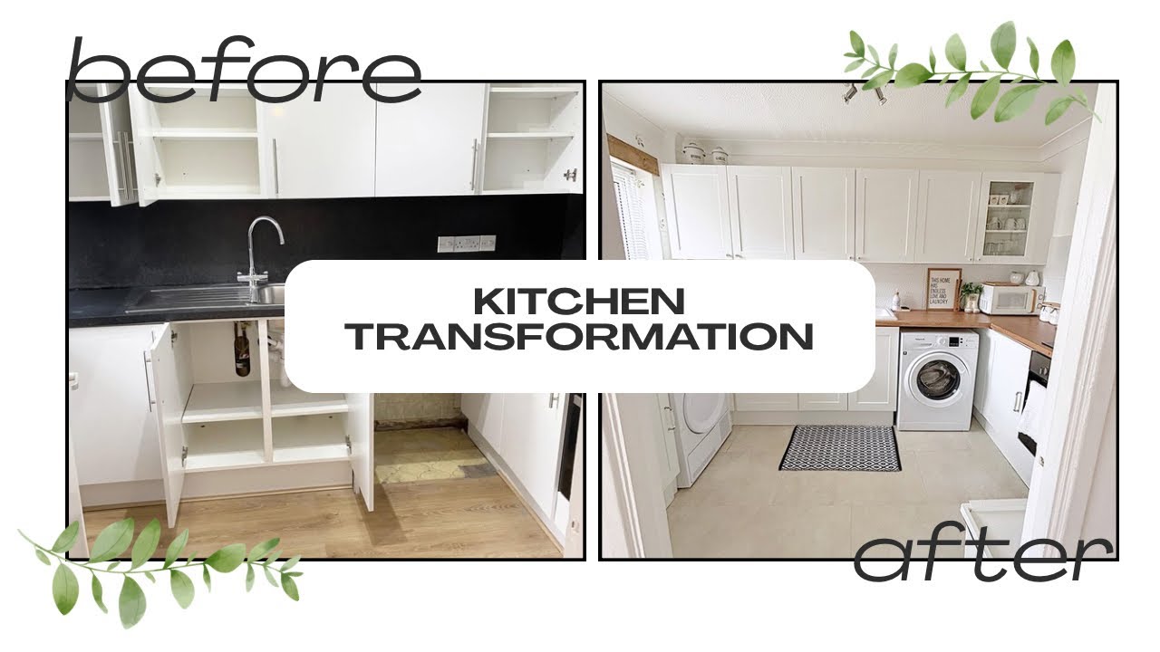 NEW KITCHEN REVEAL 🤎 BIG transformation!!!! Done on a tiny budget 