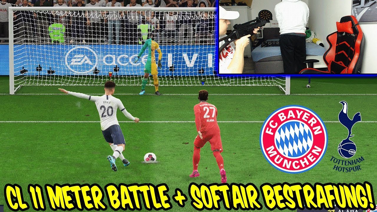Extreme SOFTAIR Bestrafung! Elfmeterschießen Bayern vs Tottenham mit Bruder - Fifa 20 Ultimate Team