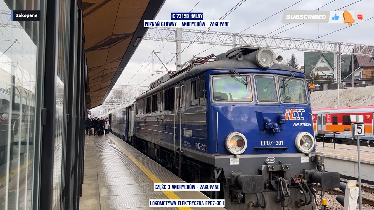IC 73150 HALNY Poznań Główny - Andrychów - Zakopane Część 3 relaksujący film Tanie Kolejowanie