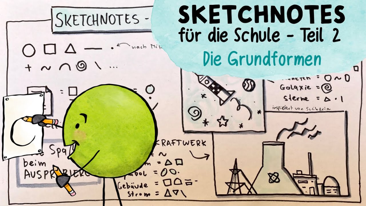 Grundelemente und Übungen - Sketchnotes für die Schule / den Unterricht