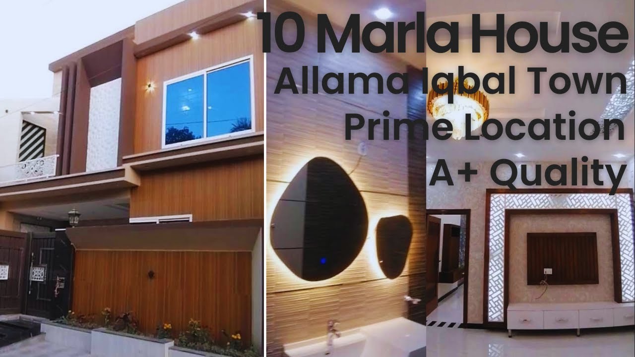 10 marla house for sale allama iqbal town lahore | 10 marla house design in pakistan
