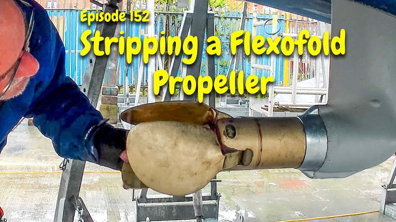 Stripping and rebuild a Flexofold 3 Bladed Propeller. Episode 152