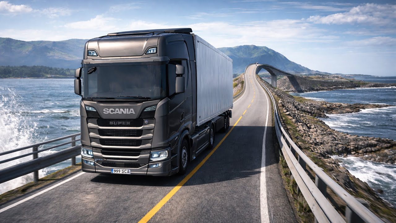 ETS2 Nordic Horizons DLC: Driving the Atlantic Road