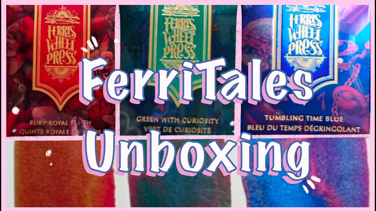 ⭐️ FERRITALES ⭐️ Ferris Wheel Press Inks Unboxing and Swatching
