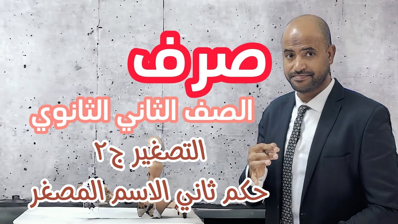 الأستاذ / محمد الهواري باب #التصغير_الجزء_الثاني_٢ث