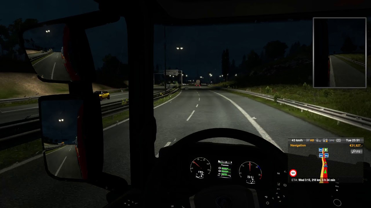 ASMR Driving At Night + Rain | Euro Truck Simulator 2 🚚