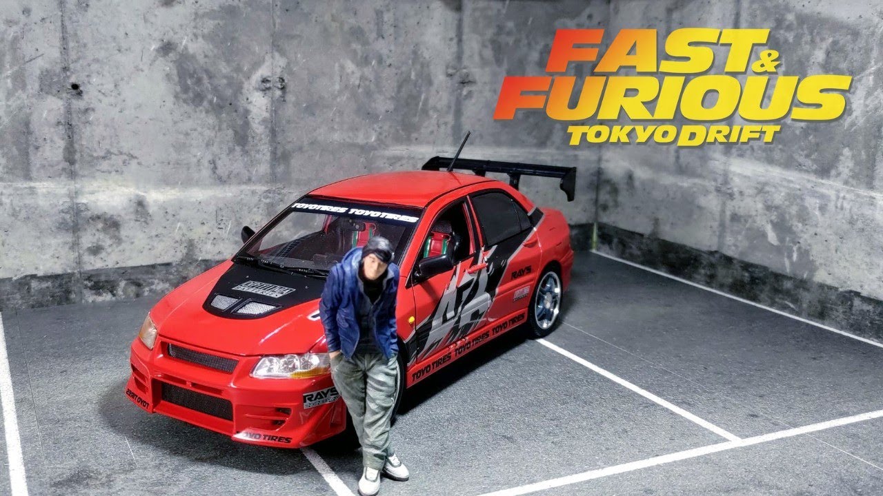 Fast and Furious - Tokyo Drift - LANCER EVO Tokyo Drift - ERTL 1/18 Diecast