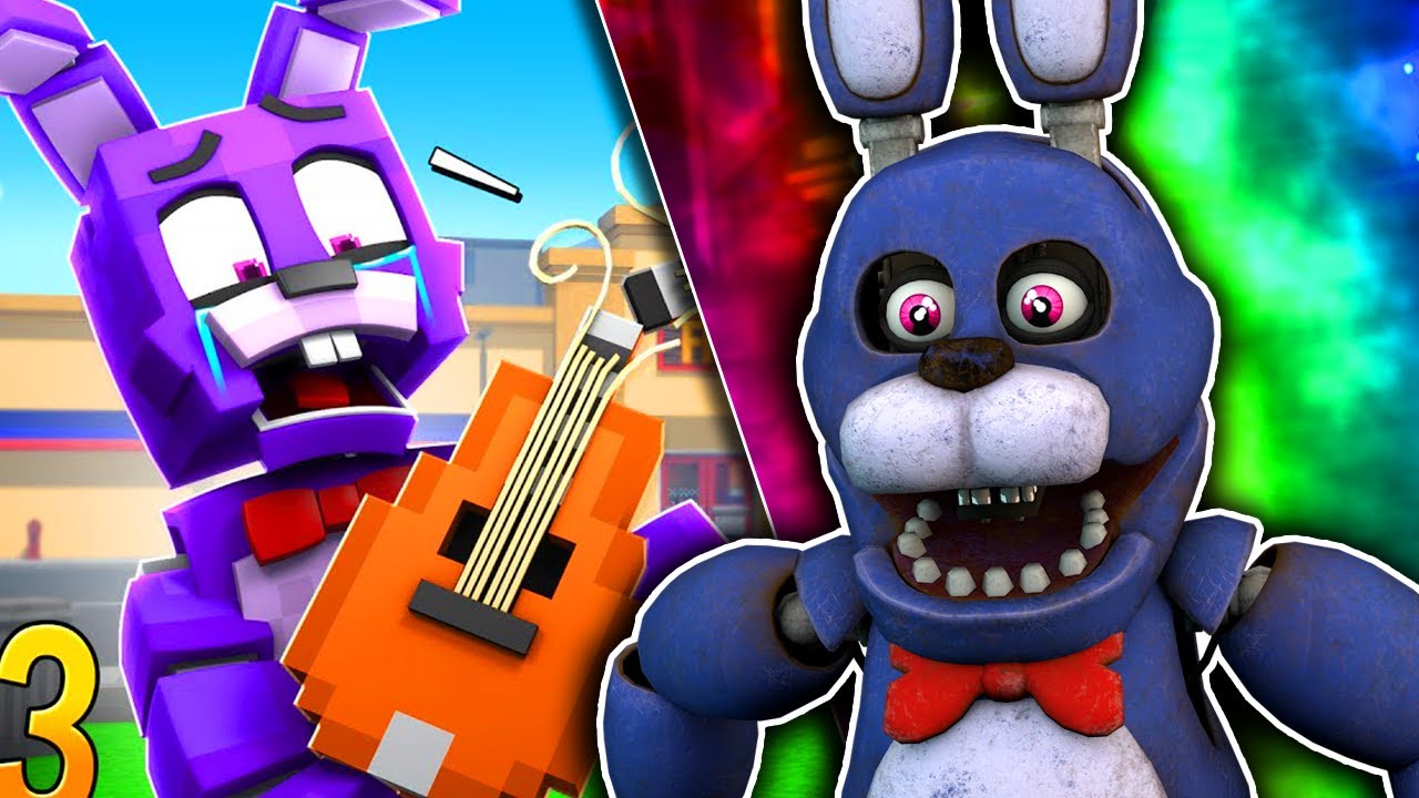 Bonnie Reacts To FNAF MINECRAFT 