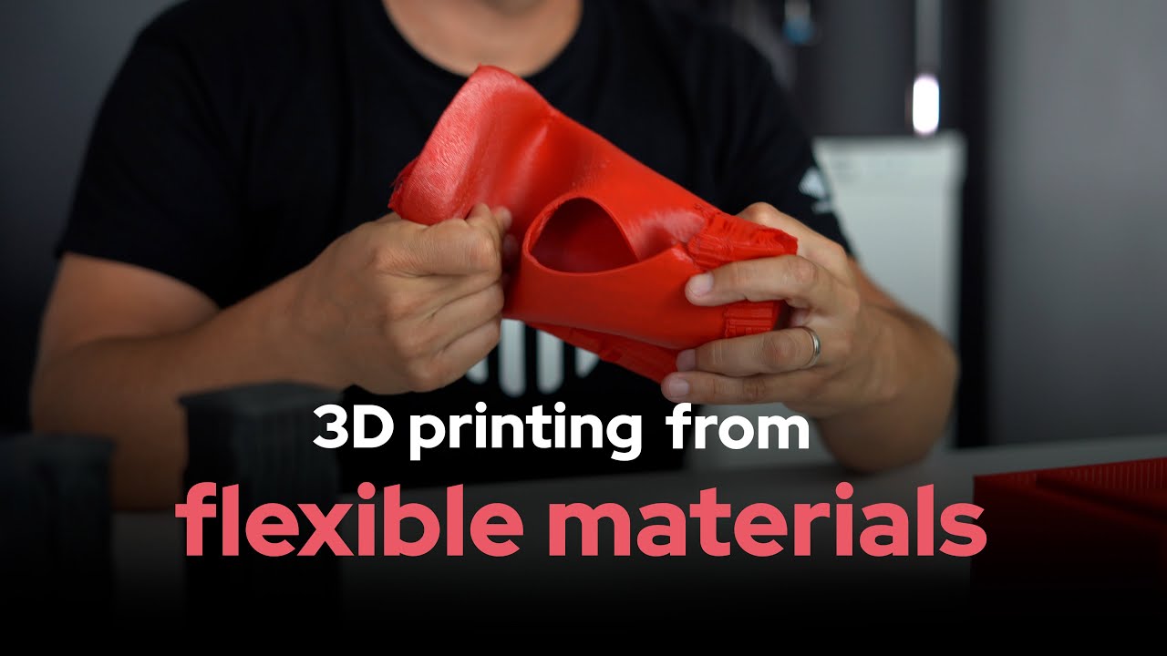 3D printing from flexible/soft plastic materials (filaments TPU, TPE, )