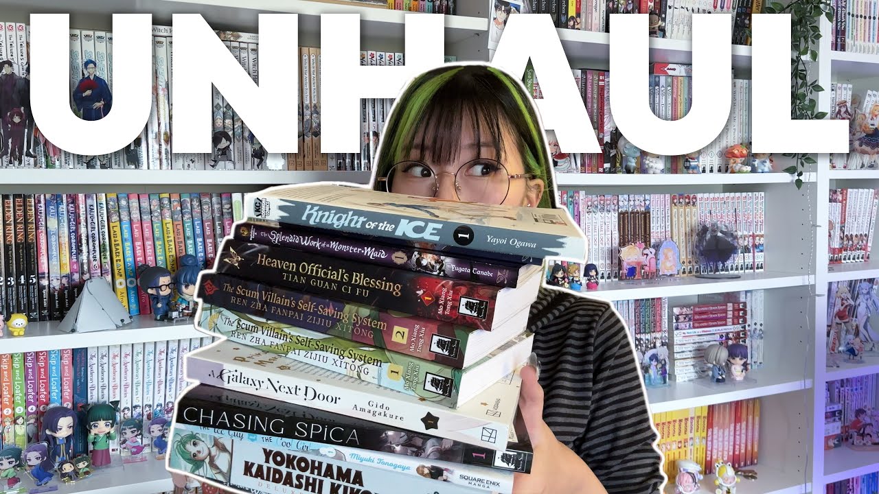 manga unhaul 🧹 declutter each shelf with me (；Д；)👋