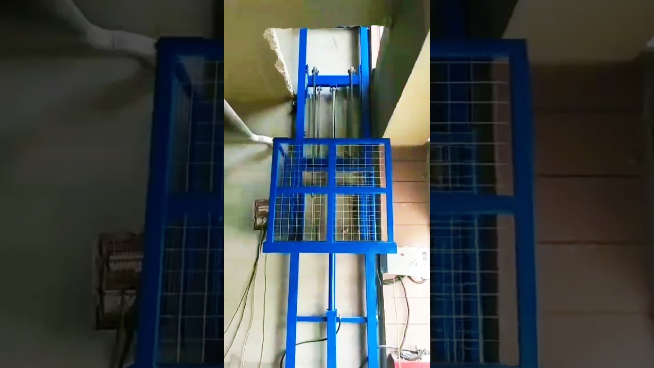 Wall Mounted Small Cargo Lift For Home and Industrial Use#cargolift #lifts