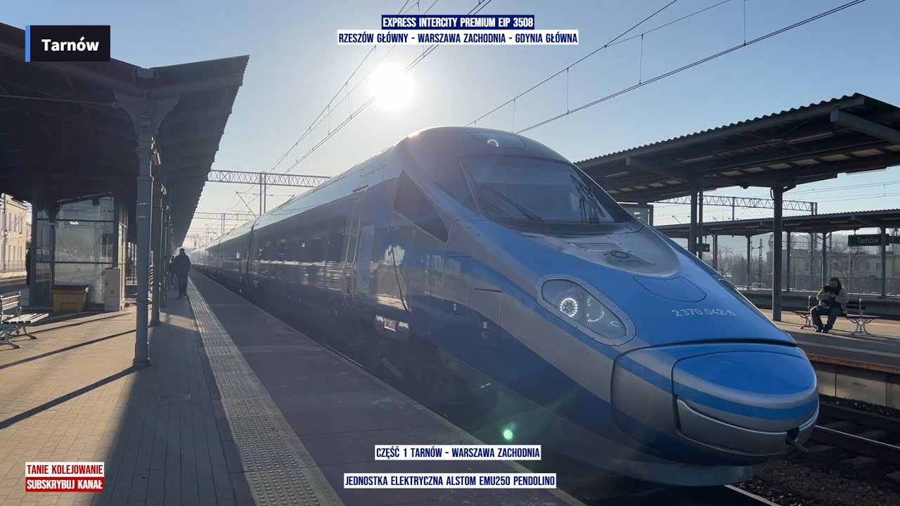 Express InterCity Premium Train EIP 3508 Rzeszów Główny - Warszawa Zachodnia - Gdynia Główna część 1