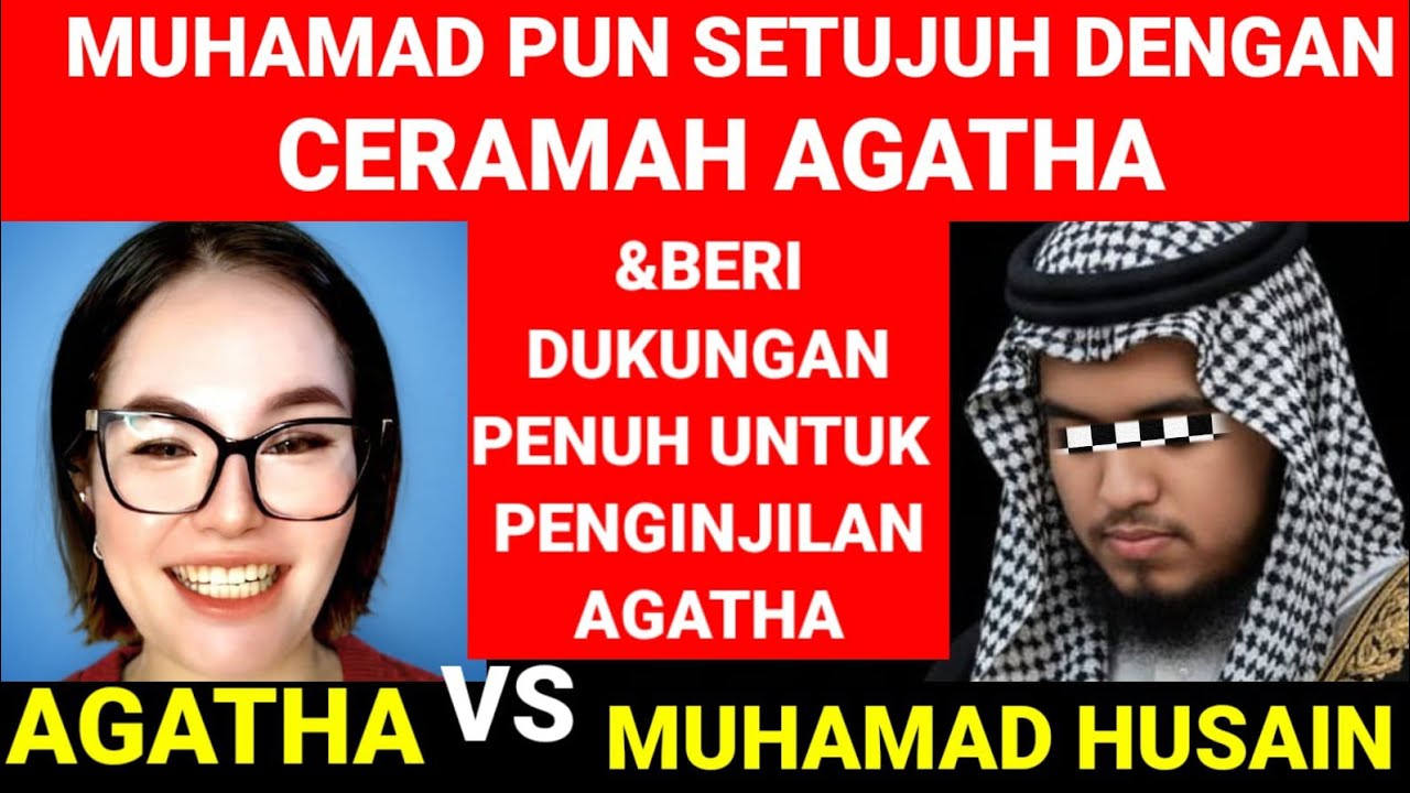 MUHAMAD GUSEIN PUN SETUJU DENGAN CERAMAH AGATHA & BERI DUKUNGAN PENUH BUAT PENGINJILAN AGATHA