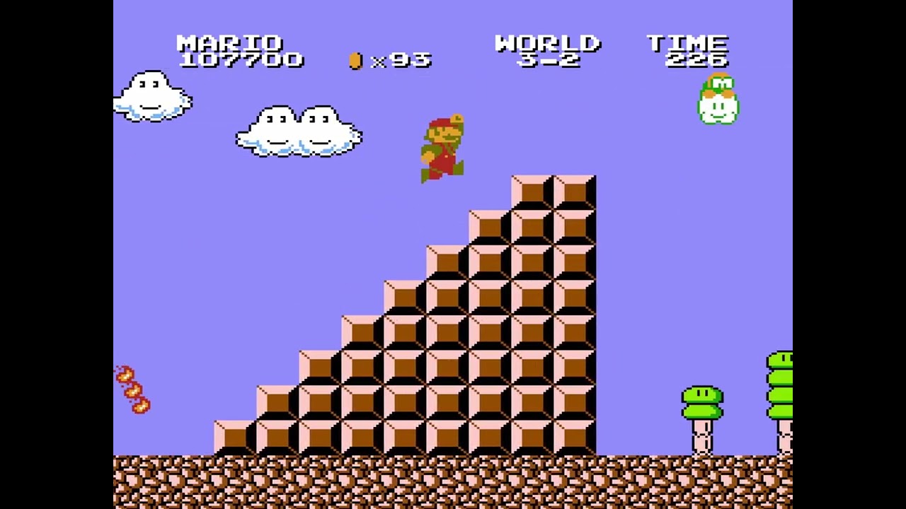 Super Mario R. (SMB1 Hack, DahrkDaiz) with SMB2J Graphics Mod Gameplay