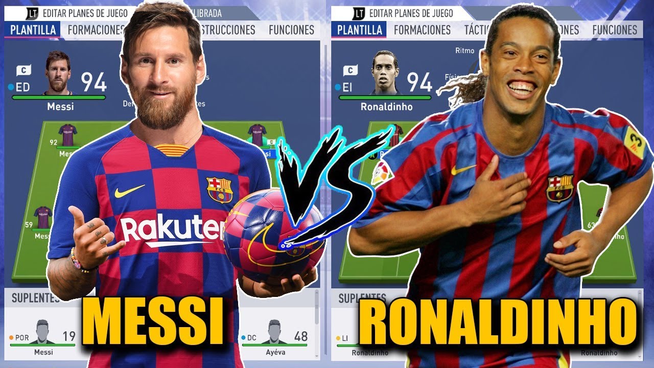 TEAM MESSI vs TEAM RONALDINHO ... Quien es Mejor? - FIFA 19
