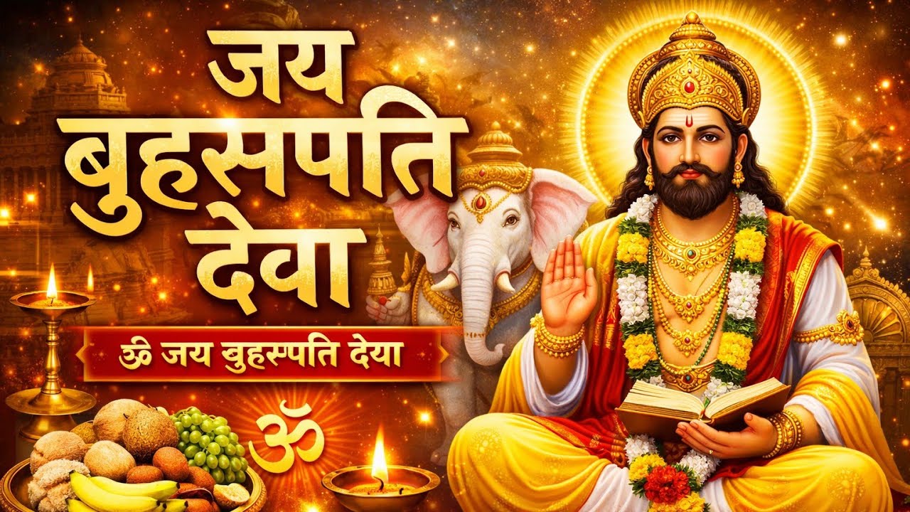 जय बृहस्पति देवा आरती | Om Jai Brihaspati Deva Aarti | गुरुवार स्पेशल गुरु देव भजन | Guru Brihaspati