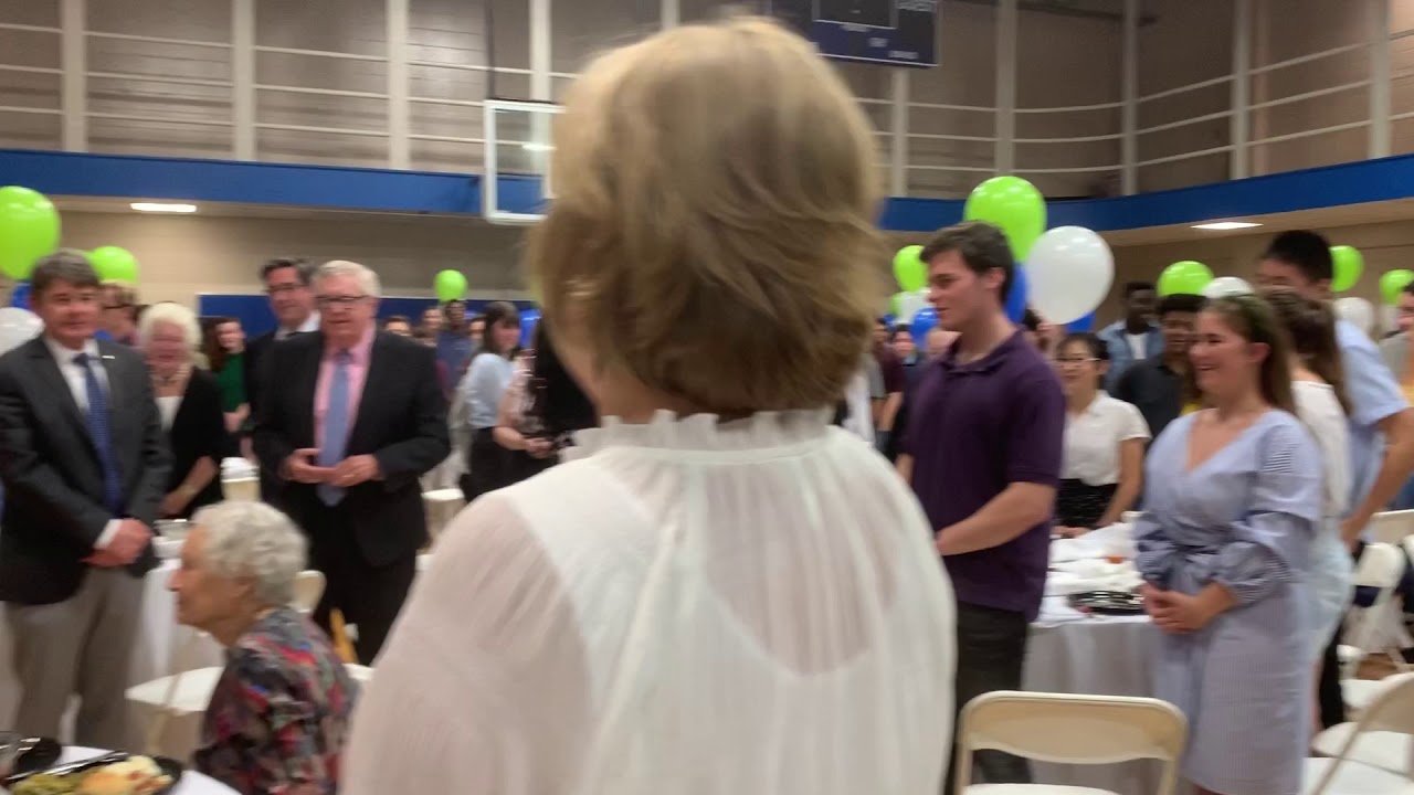 ASMS Students Sing Happy Birthday to Ann Bedsole