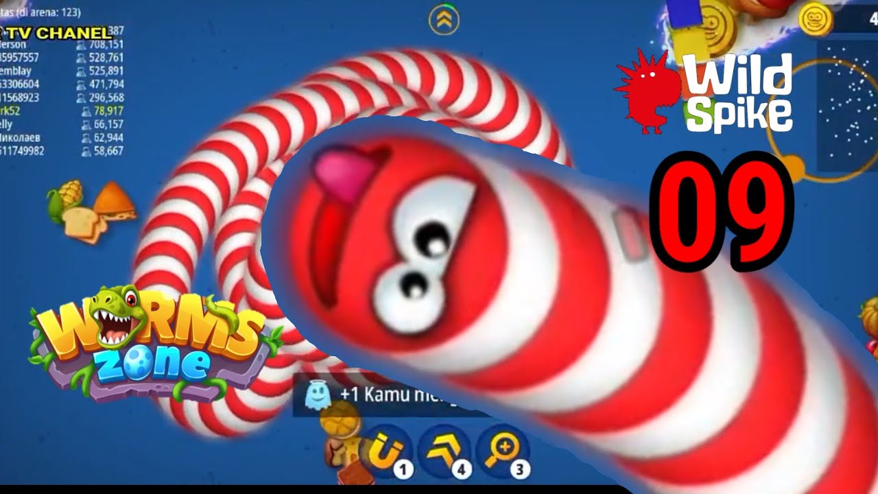 HD WormZone #09 | Fun worm game kill and eat all worms to reach the highest level | Gameplay