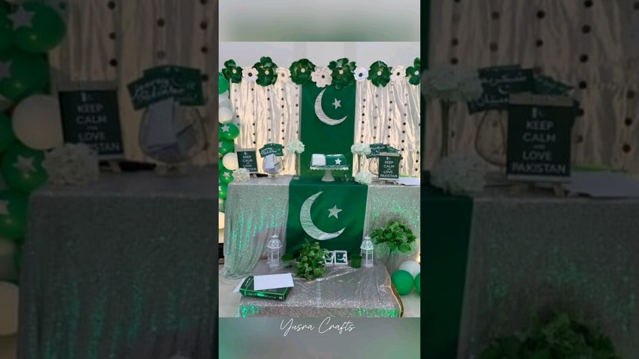 14 August Decor Ideas 💚🇵🇰#shorts #14august #independenceday #youtubeshorts