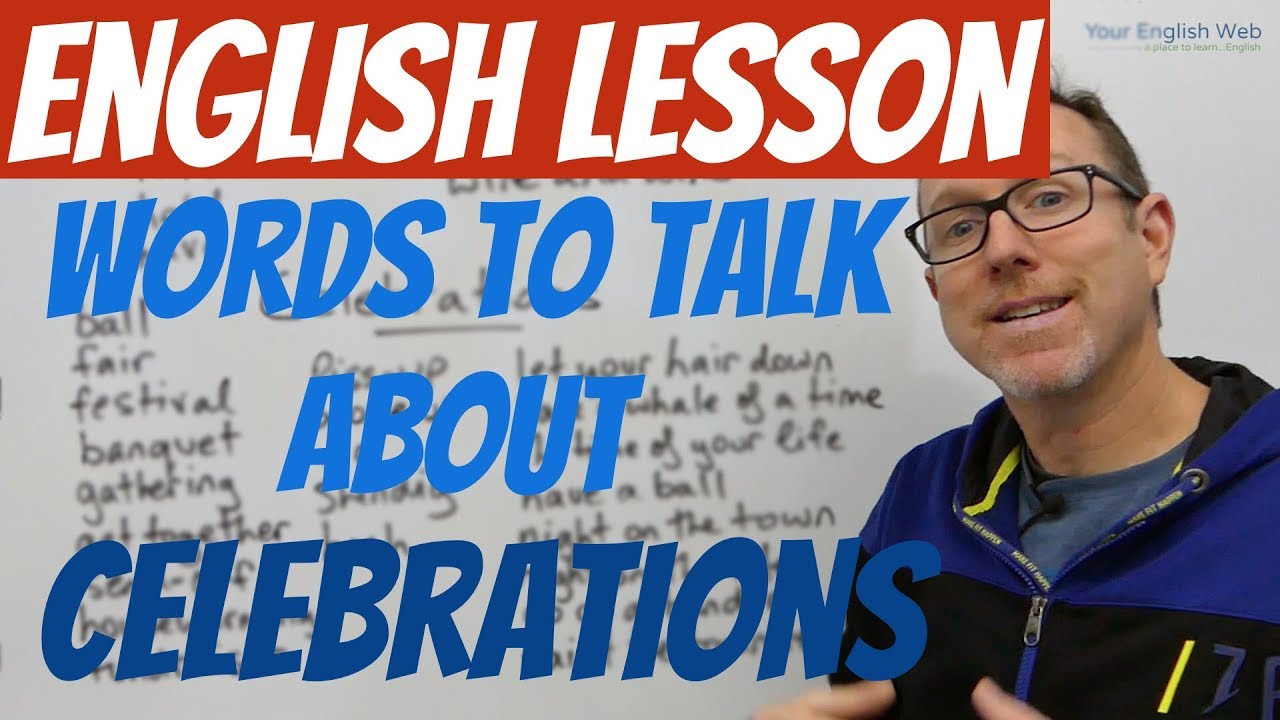 English lesson 🇦🇺 - Words to talk about CELEBRATIONS 🎉