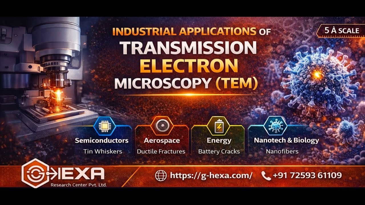 Industrial Applications of Transmission Electron Microscopy (TEM) | G-Hexa Research Centre