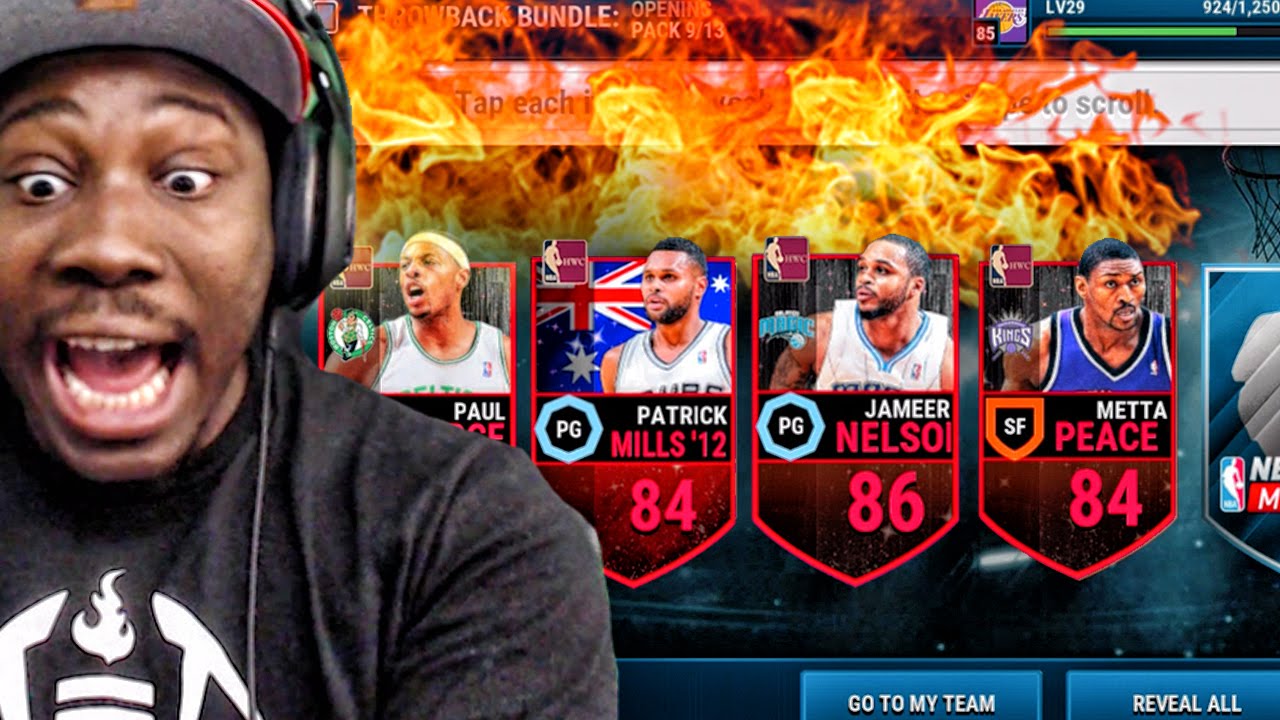 THROWBACK PACK OPENING ELITES EVERYWHERE! NBA Live Mobile 16 Gameplay Ep. 25