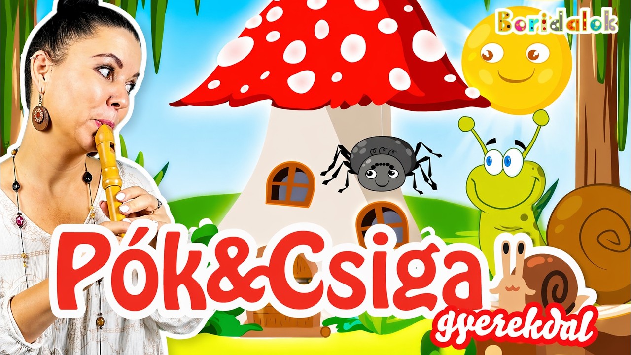 Boridalok II AZ &Eacute;G ALJA 🐌 - Hov&aacute; megy a kicsi Csiga? - anim&aacute;ci&oacute;, gyerekdal #boridalok #csigabiga