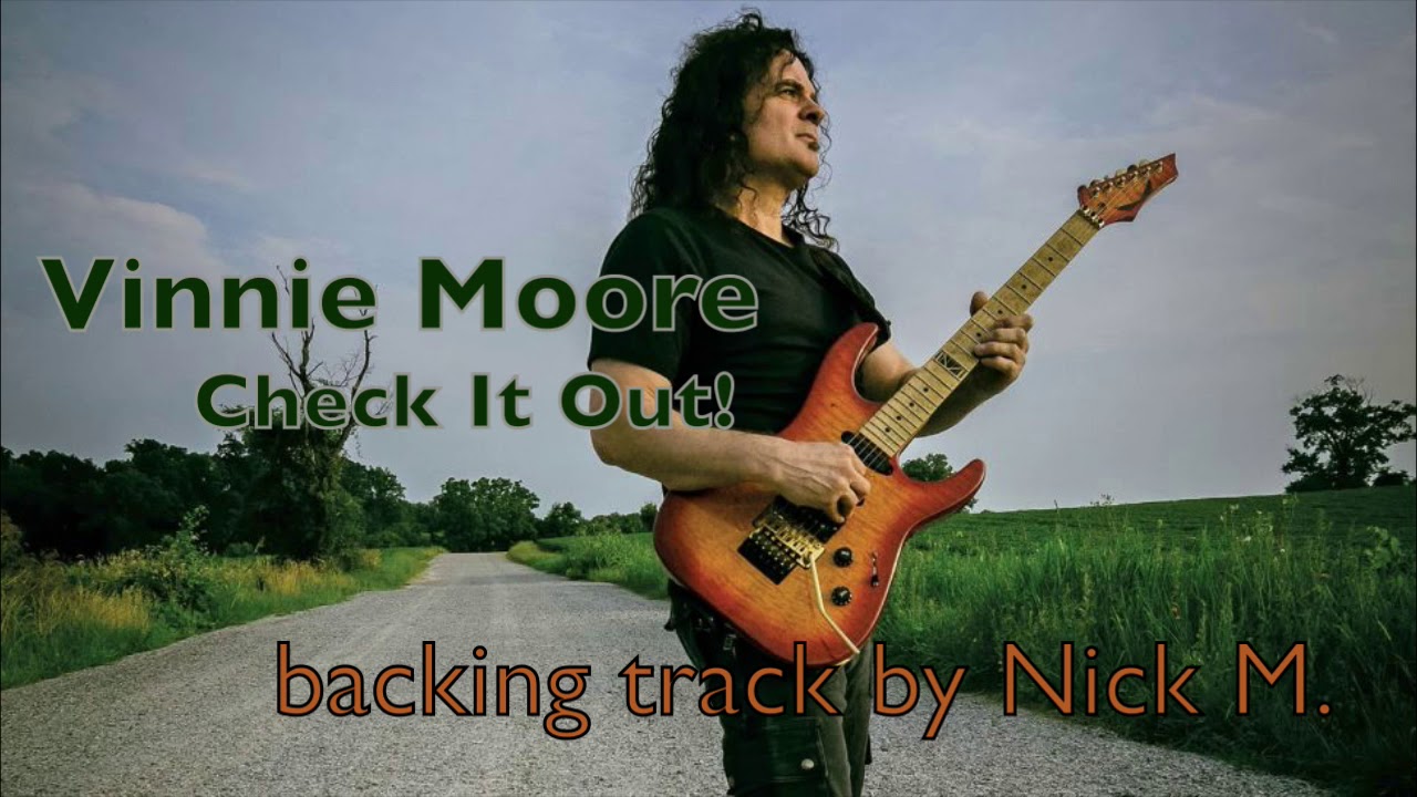 Vinnie Moore - Check It Out! guitar backing track by Nick M.