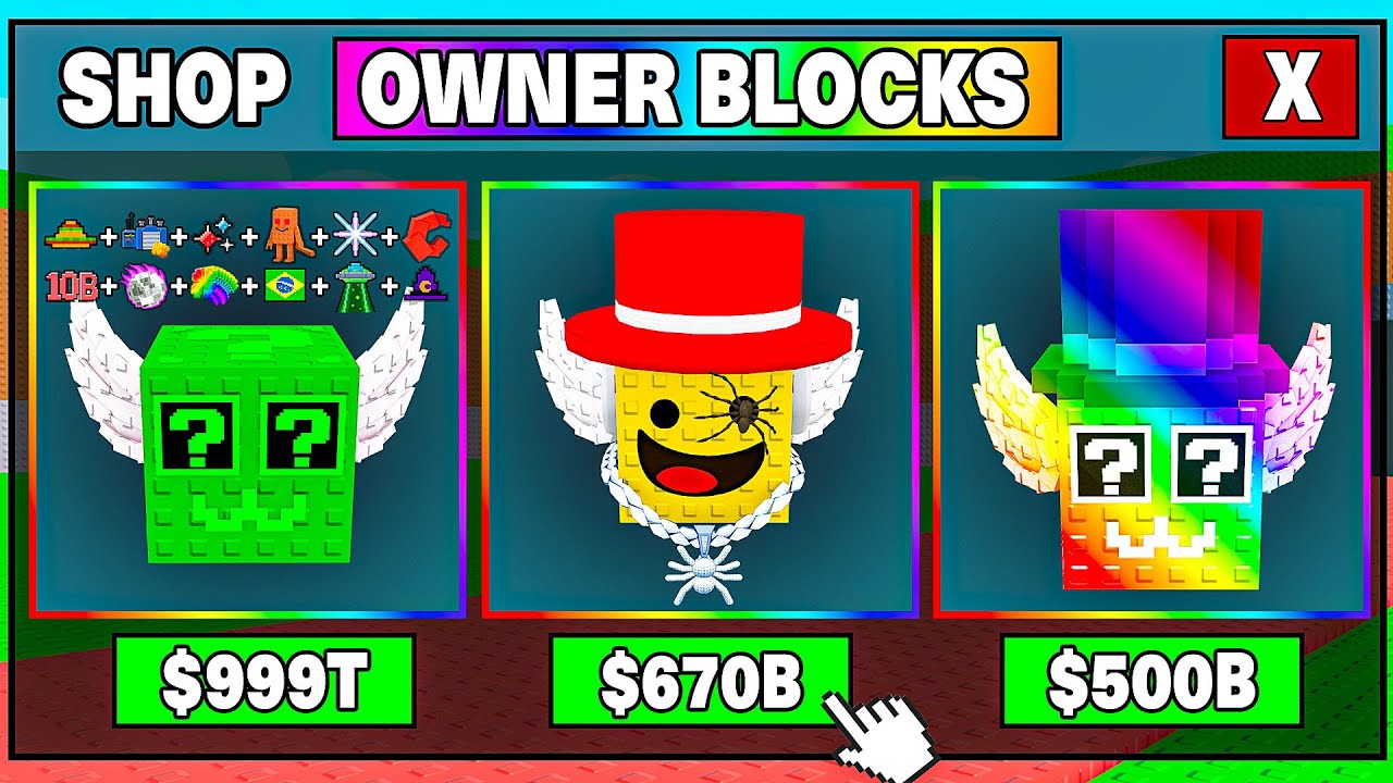 Начинаю сначала, но могу купить Lucky Blocks ВЛАДЕЛЬЦА!