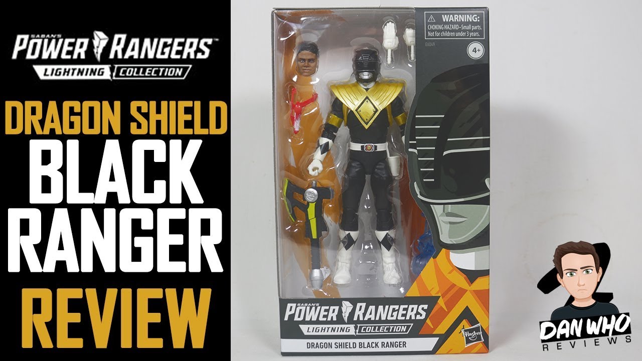 Power Rangers Lightning Collection Dragon Shield Black Ranger Hasbro Action Figures Review