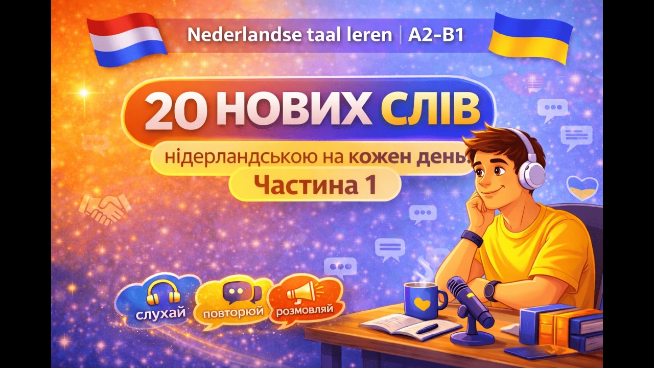 20 нових нідерландських слів для кожного дня - частина 1 | A2–B1 | 20 nieuwe Nederlandse woorden