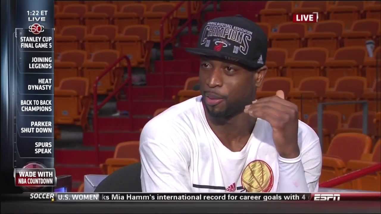 June 20, 2013 - ESPN - Dwyane Wade Interview - 2013 NBA Finals Game 07 (Heat Vs Spurs)