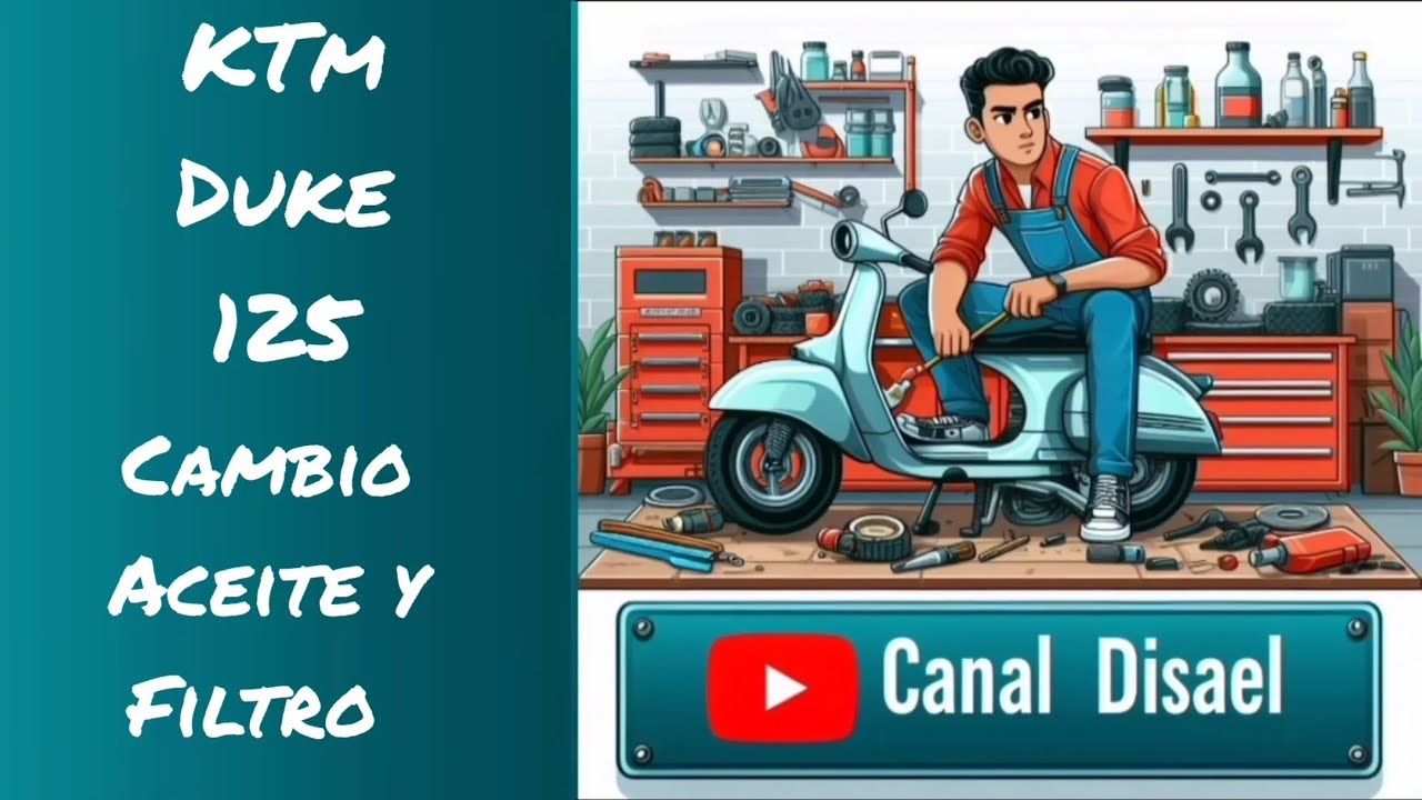 Cambio de aceite y filtro KTM Duke 125