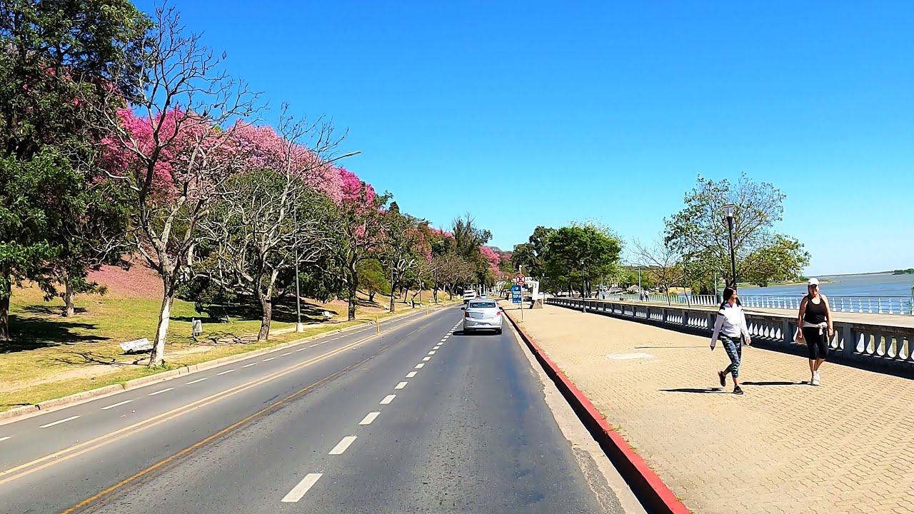 【4K】#Driving tour PARQUE URQUIZA y COSTANERA de la Ciudad de PARANÁ 2021 desde ruta 168 y sin cortes