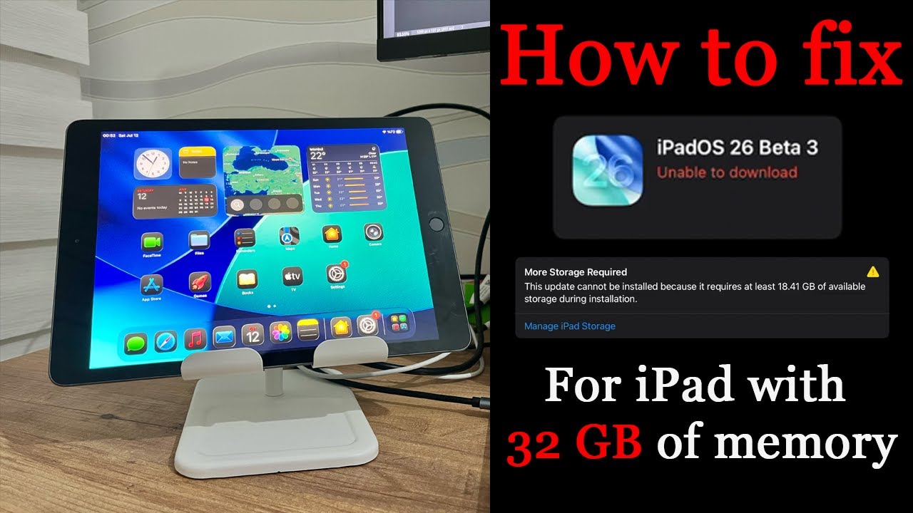 QANSIGLIERE | How to Update Any 32GB iPad to iOS 26 Beta 3 | It's a Pain, But It's Possible
